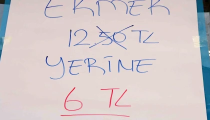 Antalyada iki marketin fiyat rekabeti ekmeği 6 TLye kadar düşürdü