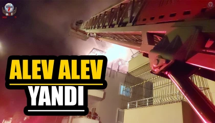 Apartman dairesi alevlere teslim oldu