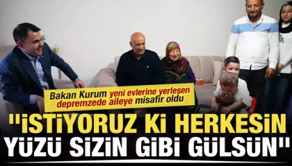 Bakan Kurum: Tüm vatandaşlarımız evlerine kavuşana kadar çalışacağız