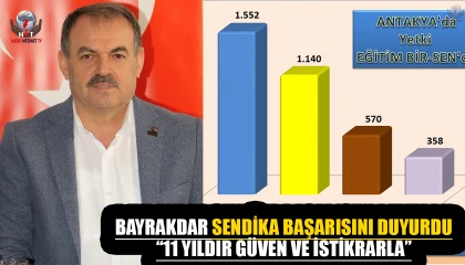 BAYRAKDAR SENDİKA BAŞARISINI DUYURDU: “11 YILDIR GÜVEN VE İSTİKRARLA”