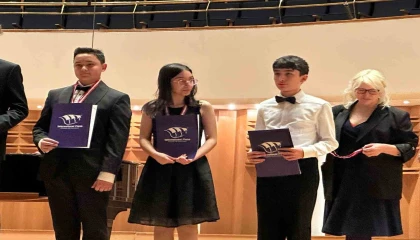 Büyükşehirin piyanistleri Ankaradan ödülle döndü