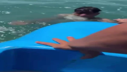 Denizde boğulmaktan son anda kurtarıldı