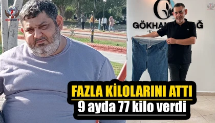 Diyet ve sporla 9 ayda 77 kilo verdi