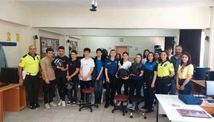 Gazipaşalı gençlere kaskın önemi anlatıldı