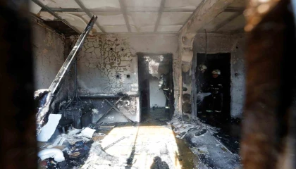 Gecekonduda çıkan yangın itfaiyeyi alarma geçirdi