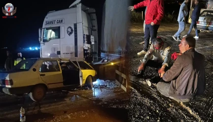 Hatay’da kazada Fiat Tofaş hurdaya döndü: 2 yaralı