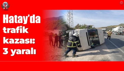 Hatayda trafik kazası: 3 yaralı