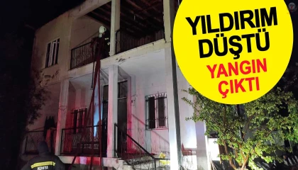 Hatay'da Yıldırım Düşen Ev Kül Oldu