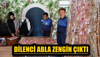 Kadın dilencinin yarım günlük kazancı 1193 TL