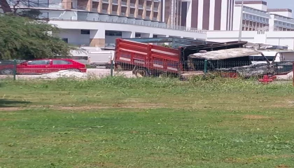 Kamyonette çıkıp çam ağacına sıçrayan yangın söndürüldü