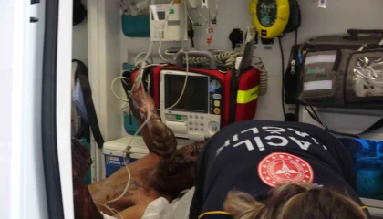 Korku evindeki bakım sırasında çıkan yangında gerçek korkuyu yaşadılar: 3 yaralı