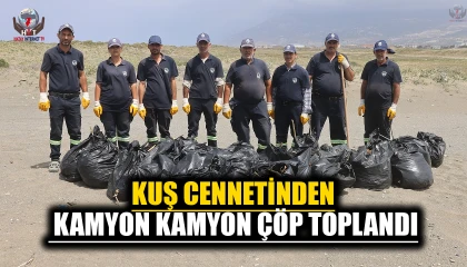 Kuş cennetinden kamyon kamyon moloz ve torbalarca poşet çöp çıktı