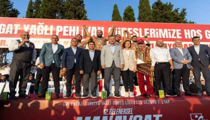 Manavgatta başpehlivan Kemeri Orhan Okulunun