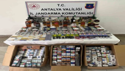 Manavgatta kaçak ürün operasyonu