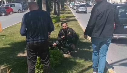 Manavgatta motosiklet kazası: 1 yaralı