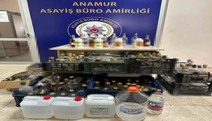 Mersinde sahte içki üreten şüpheli yakalandı