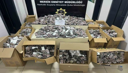 Mersinde uyuşturucuyla mücadele: 280 bin adet hap ele geçirildi