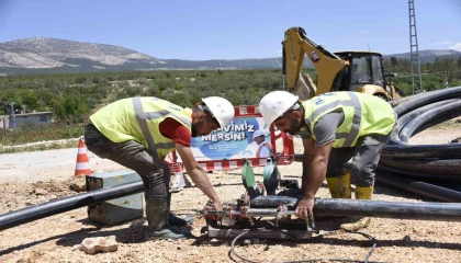 MESKİ, Mutta içme suyu hattı yenileme çalışmalarını sürdürüyor