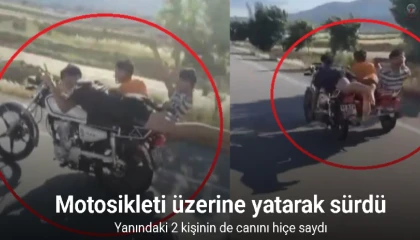 Motosikleti üzerine yatarak sürmüştü, yediği ceza motosikletin parasını geçti