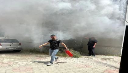 Osmaniyede evde çıkan yangın paniğe neden oldu