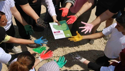 Özel öğrencilerden çevre etkinliği