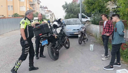 Polisi görünce kaçan motosikletliye 19 bin 677 TL para cezası
