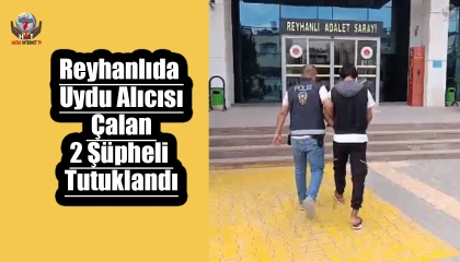 Reyhanlıda uydu alıcısı çalan 2 şüpheli tutuklandı