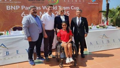 Tekerlekli Sandalye Tenisi BNP Paribas Dünya Takım Kupasının basın toplantısı yapıldı