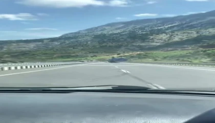 Tır kazası cep telefonu kamerasına yansıdı