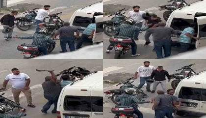 Trafikte budama bıçağı çekti ehliyeti alındı