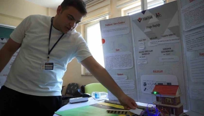 Üstün yetenekli öğrenciler Bilim Fuarında projeleriyle göz doldurdu