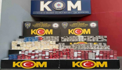 Adanada 9 bin 750 paket kaçak sigara ele geçirildi