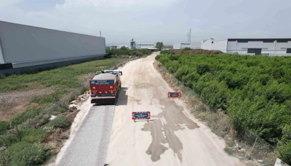 Akdenizde asfalt çalışmaları sürüyor