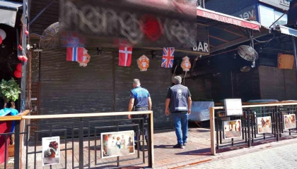 Alanyada adaba aykırı eylem gerçekleştirilen bar mühürlendi