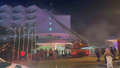 Alanyada otel yangını