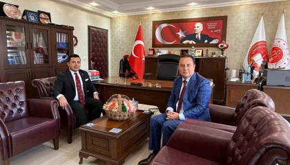 Anamur Kaymakamı Bozdemir, Başsavcı Çatlıyla vedalaştı