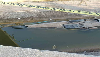 Antalyada otomobil su kanalına düştü: 1 ölü