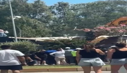 Antalyada yıkım gerginliği