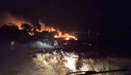 Burdurda gece çıkan yangında 30 dönüm alan yandı