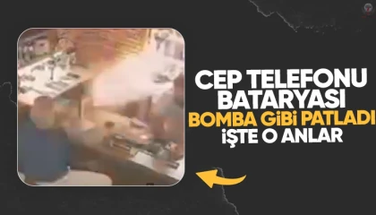 Cep telefonu tamir esnasında bomba gibi patladı