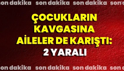 Çocukların kavgasına aileler de karıştı, 3 kişi bıçakla yaralandı