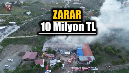 Depremden kurtardığı tekstil ürünlerinin ve makinelerin küle dönmesiyle 10 milyon TLlik kayba uğradı