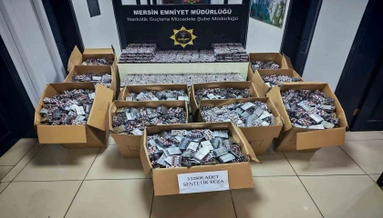 Dronla takip edilen kamyonette 332 bin adet sentetik ecza ele geçirildi