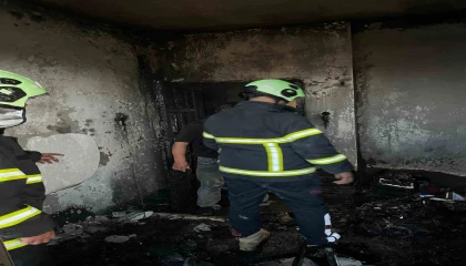 Eğirdirde soğuk hava deposunda yangın paniği