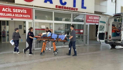 Elektrik akımına kapılan işçi yaralandı