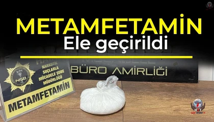 Erzinde durdurulan araçta 650 gram metamfetamin ele geçirildi