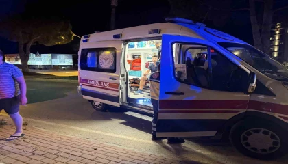 Gazipaşada motosiklet kazası: 1 kişi yaralandı