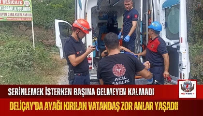 Hatay'da Deliçay'da Yaralanan Vatandaşa İtfaiye Müdahale Etti