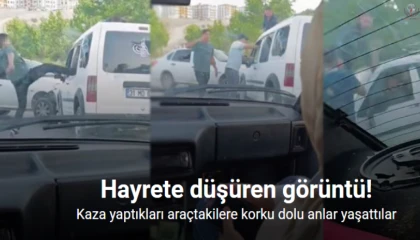 Hatay'da Kaza yapınca çileden çıktı, aracın camını tekmeyle kırdı