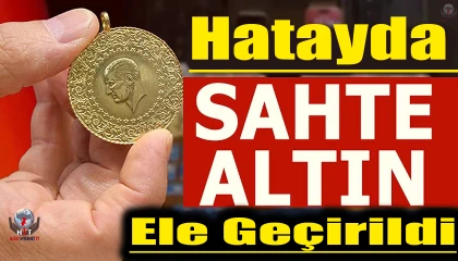 Hatayda piyasaya sürülmeye hazır onlarca sahte altın ele geçirildi